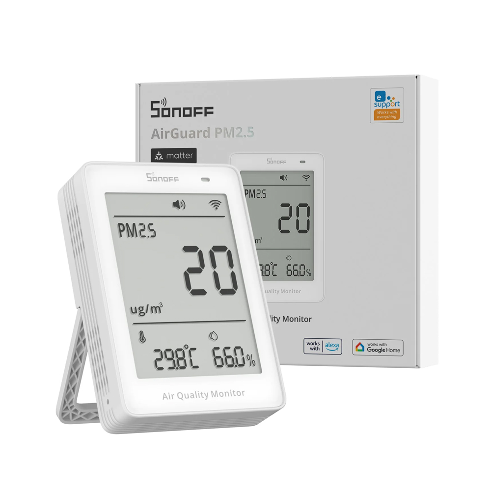 Sonoff Matter Over Wi-Fi Air Quality Monitor AirGuard PM2.5 / PM10 (SAWF-07P) - Image 3