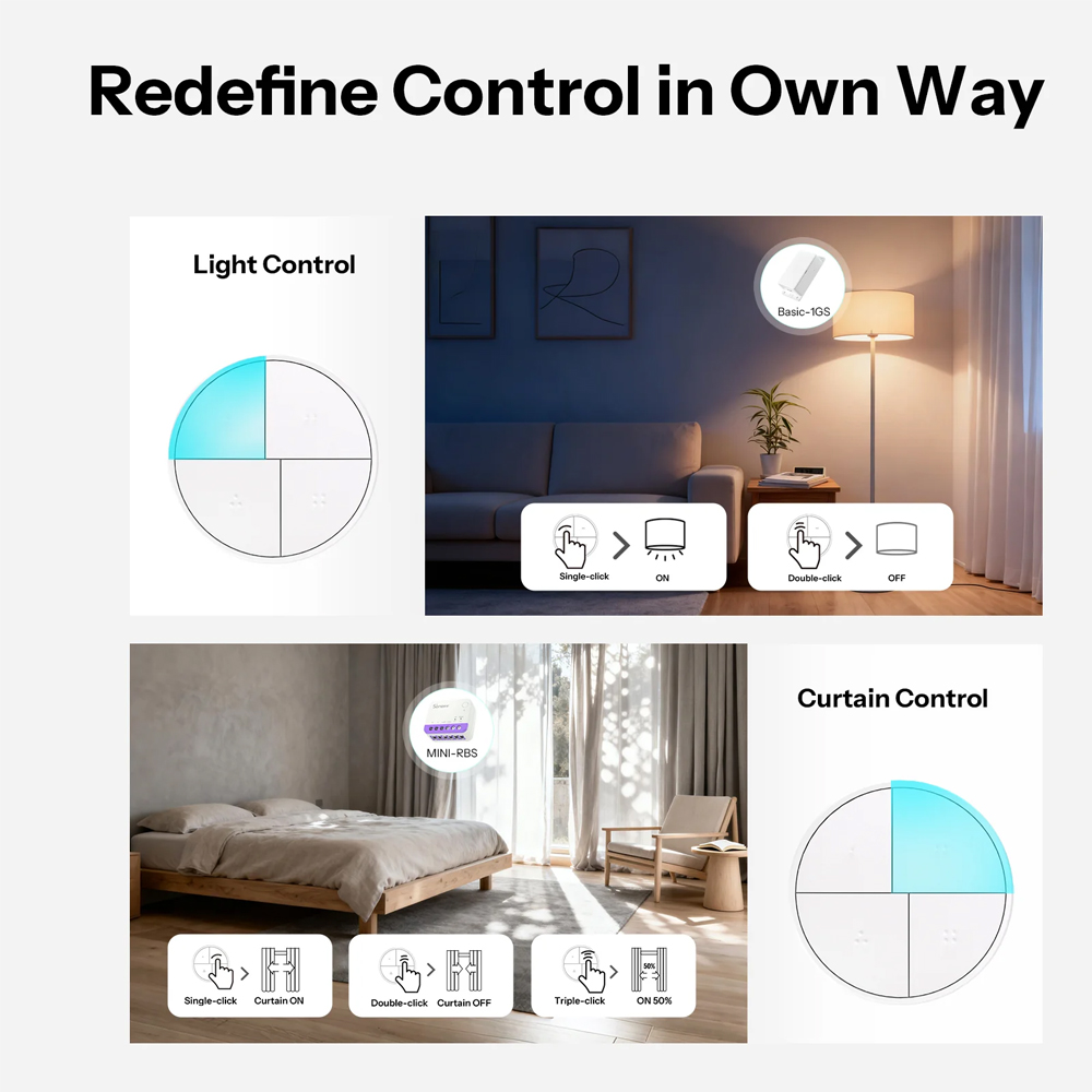 Sonoff Zigbee Smart Scene Button Orb 4-In-1 SNZB-01M - Image 3