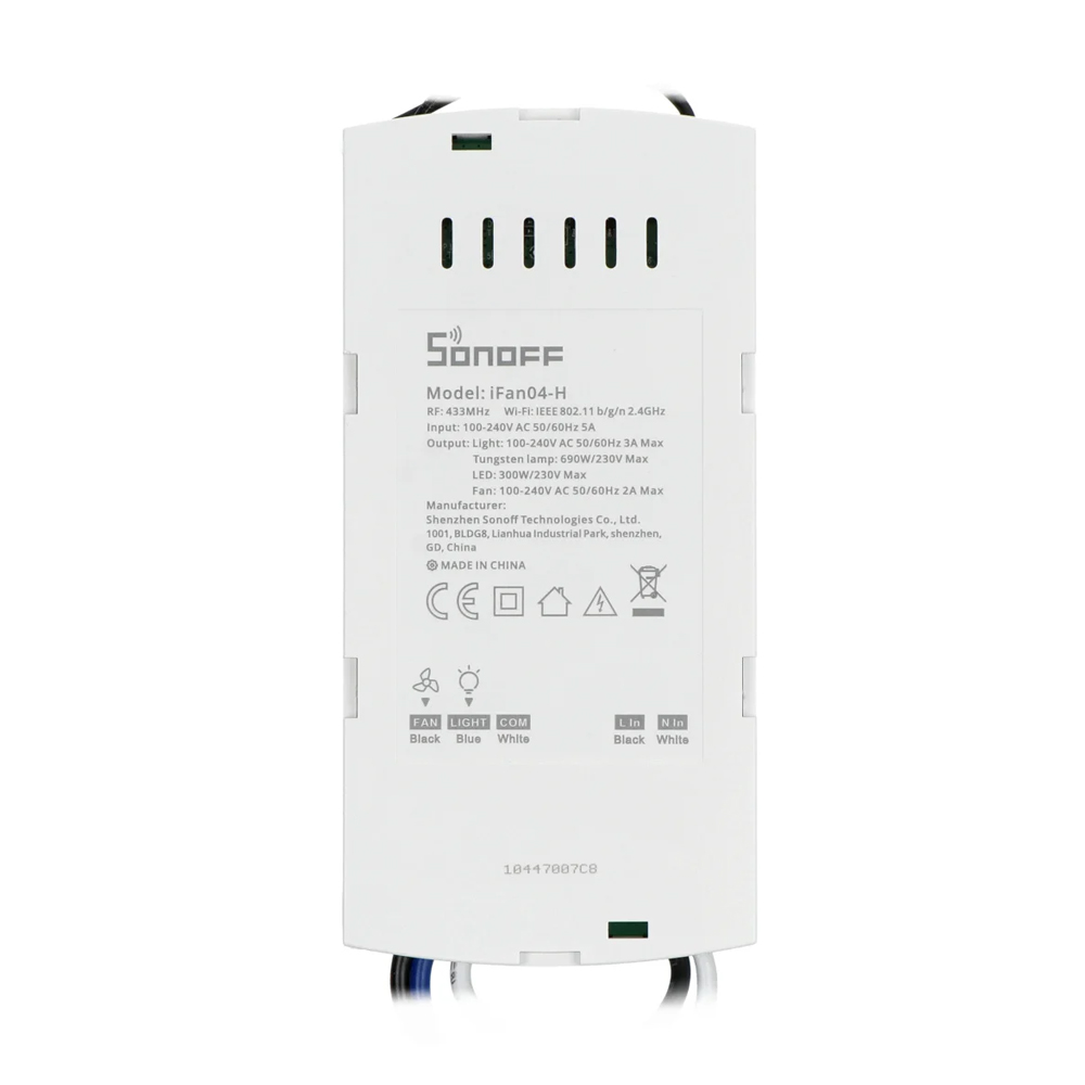 Sonoff Wi-Fi Ceiling Fan And Light Controller iFan04-H - Image 2