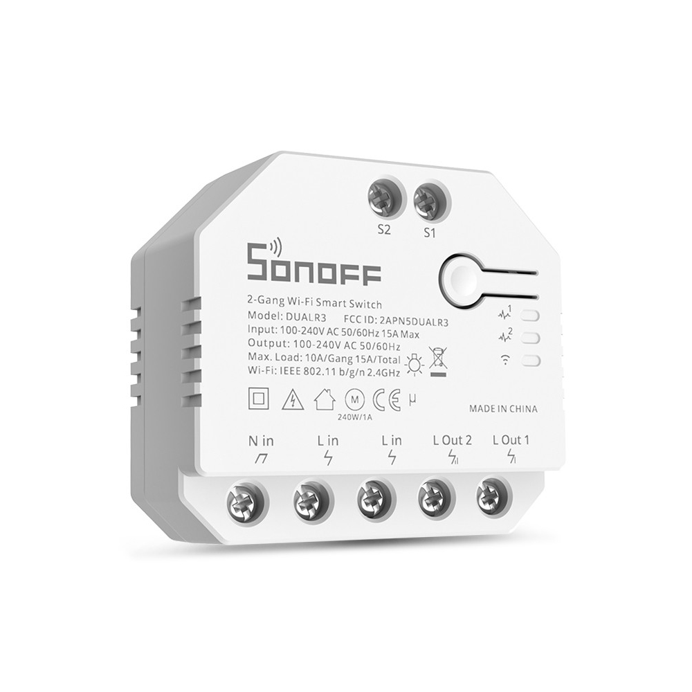 Sonoff Wi-Fi 2-Gang Smart Switch DUALR3 Lite - Image 2