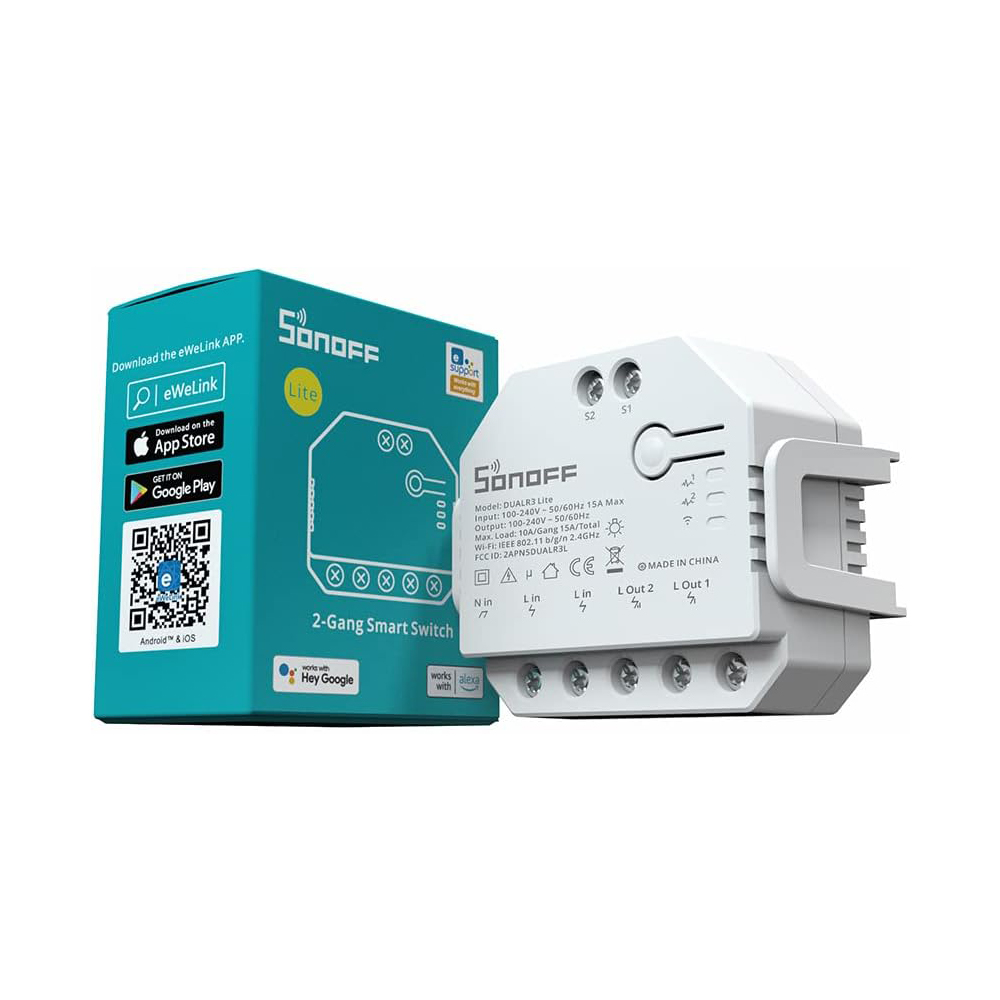Sonoff Wi-Fi 2-Gang Smart Switch DUALR3 Lite - Image 3