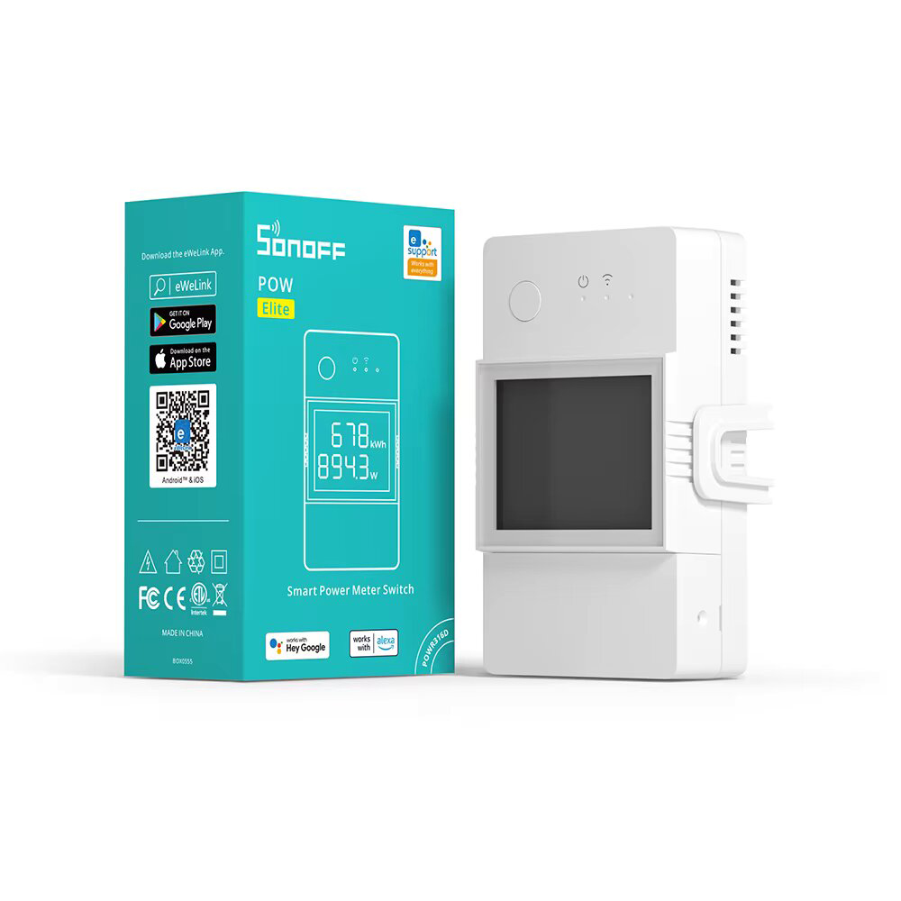 Sonoff Wi-Fi Smart Power Meter Switch POW Elite POWR320D 20A - Image 3