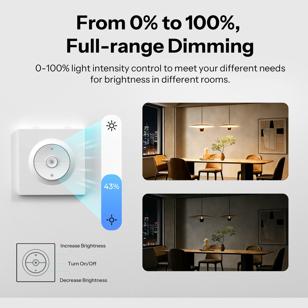 Sonoff Zigbee Smart Wall Dimmer Switch Mini Extreme MINI-ZBDIM-E - Image 4