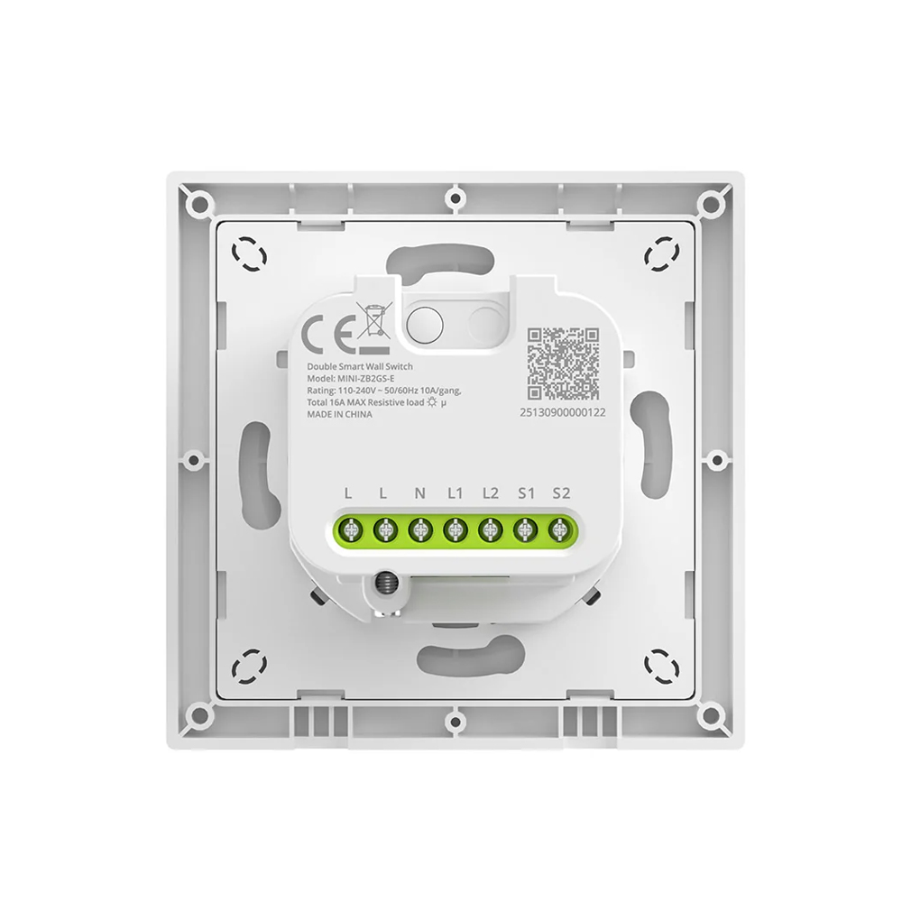 Sonoff Zigbee Smart Wall Switch MINI-ZB2GS-E Mini Duo 2-Gang (Neutral Required) - Image 2