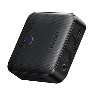 UGREEN Adapter Audio Transmitter + Receiver Bluetooth V5.0, Battery 200mAh, up to 10hours CM144, Black