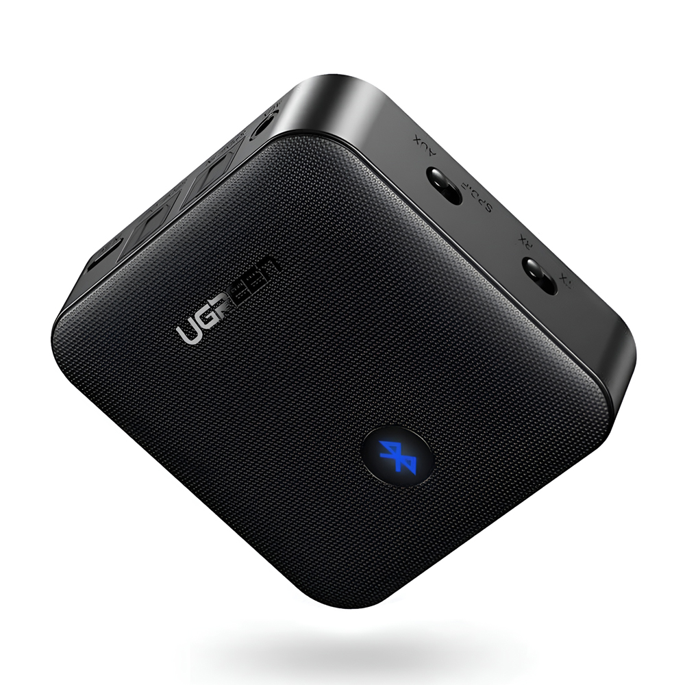 UGREEN Adapter Audio Transmitter + Receiver Bluetooth V5.0, Battery 200mAh, up to 10hours CM144, Black - Image 2