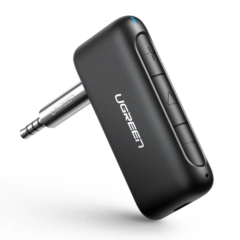UGREEN Adapter Audio Receiver Car&Home Bluetooth V5.0, Battery 180mAh, up to 9hours CM276, Black