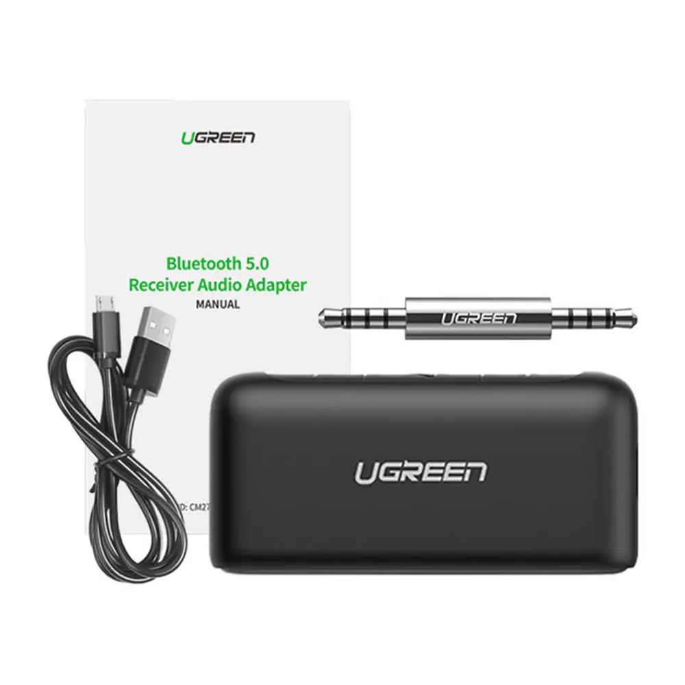 UGREEN Adapter Audio Receiver Car&Home Bluetooth V5.0, Battery 180mAh, up to 9hours CM276, Black - Image 3