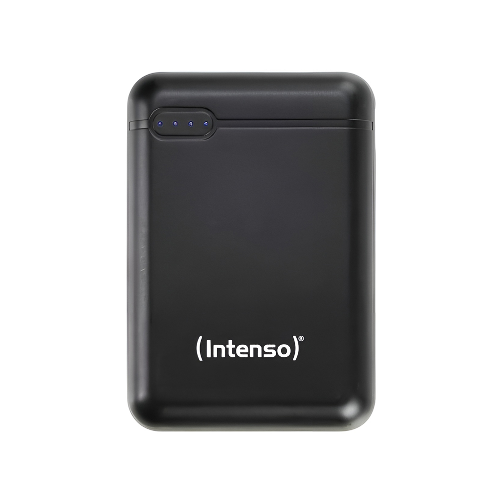 Intenso® Power Bank 10000 mAh Chargingstation Integrated Xs 1000 TypeC Cable, Black