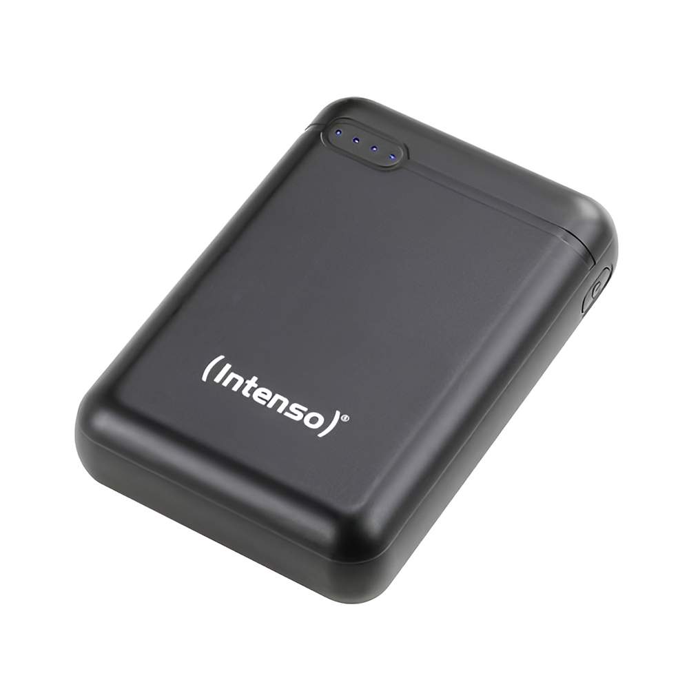 Intenso® Power Bank 10000 mAh Chargingstation Integrated Xs 1000 TypeC Cable, Black - Image 2