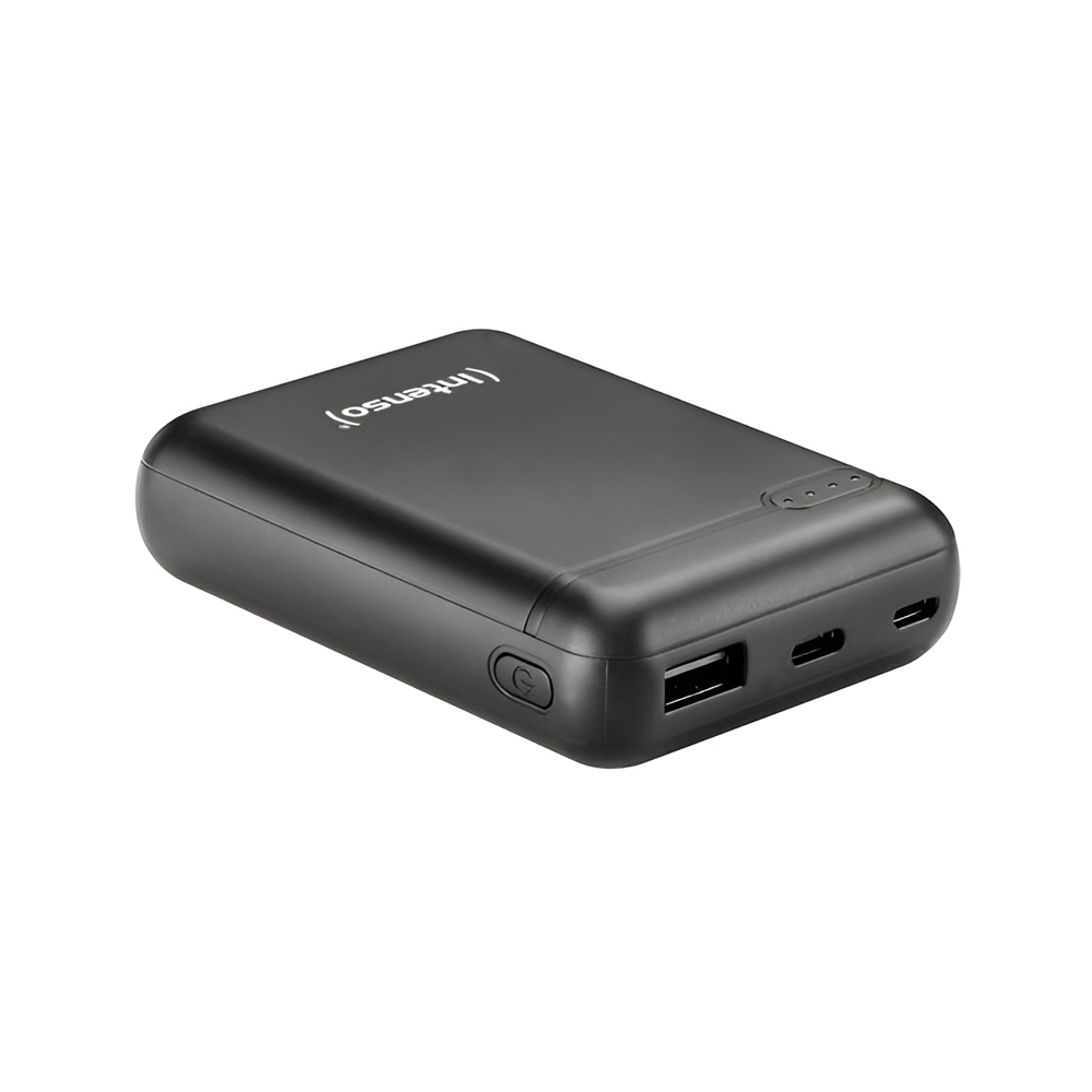 Intenso® Power Bank 10000 mAh Chargingstation Integrated Xs 1000 TypeC Cable, Black - Image 3