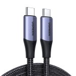 UGREEN Cable Type-C 3.1 to Type-C 3.1 Gen2, 5A/100W, 1M, Thunderbolt 3 Aluminum US355, Black