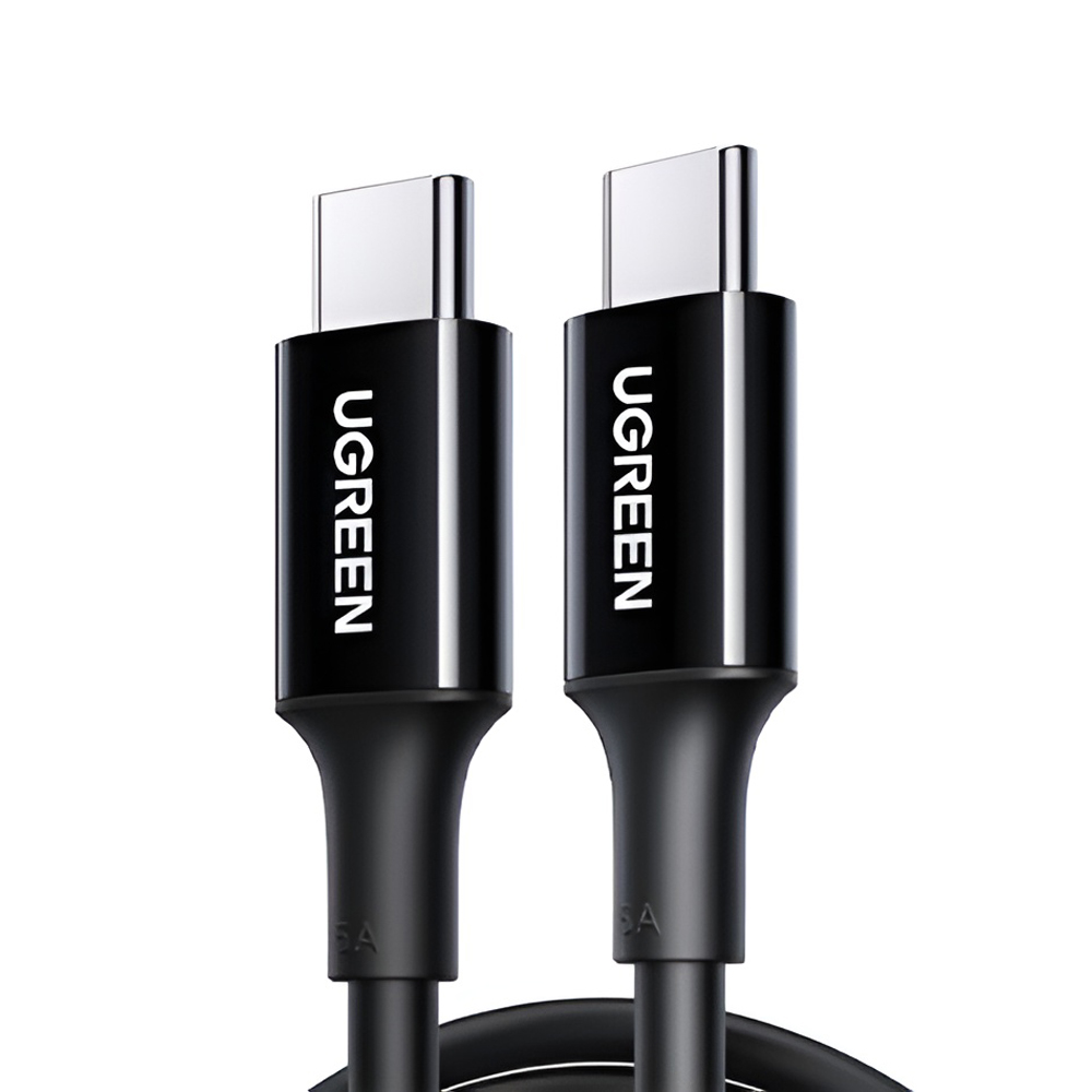 UGREEN Cable Type-C 2.0 to Type-C 2.0, 5A/100W, 1M, Black | US300