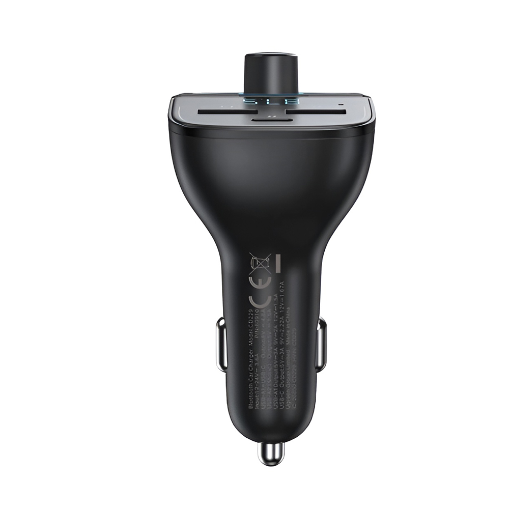 UGREEN FM Bluetooth Transmitter V5.0 + Car Charger 1*USB-A 3.0 QC3.0 + 1*Type-A 2.0 + 1*USB-C PD + TF Slot CD229, Black - Image 3