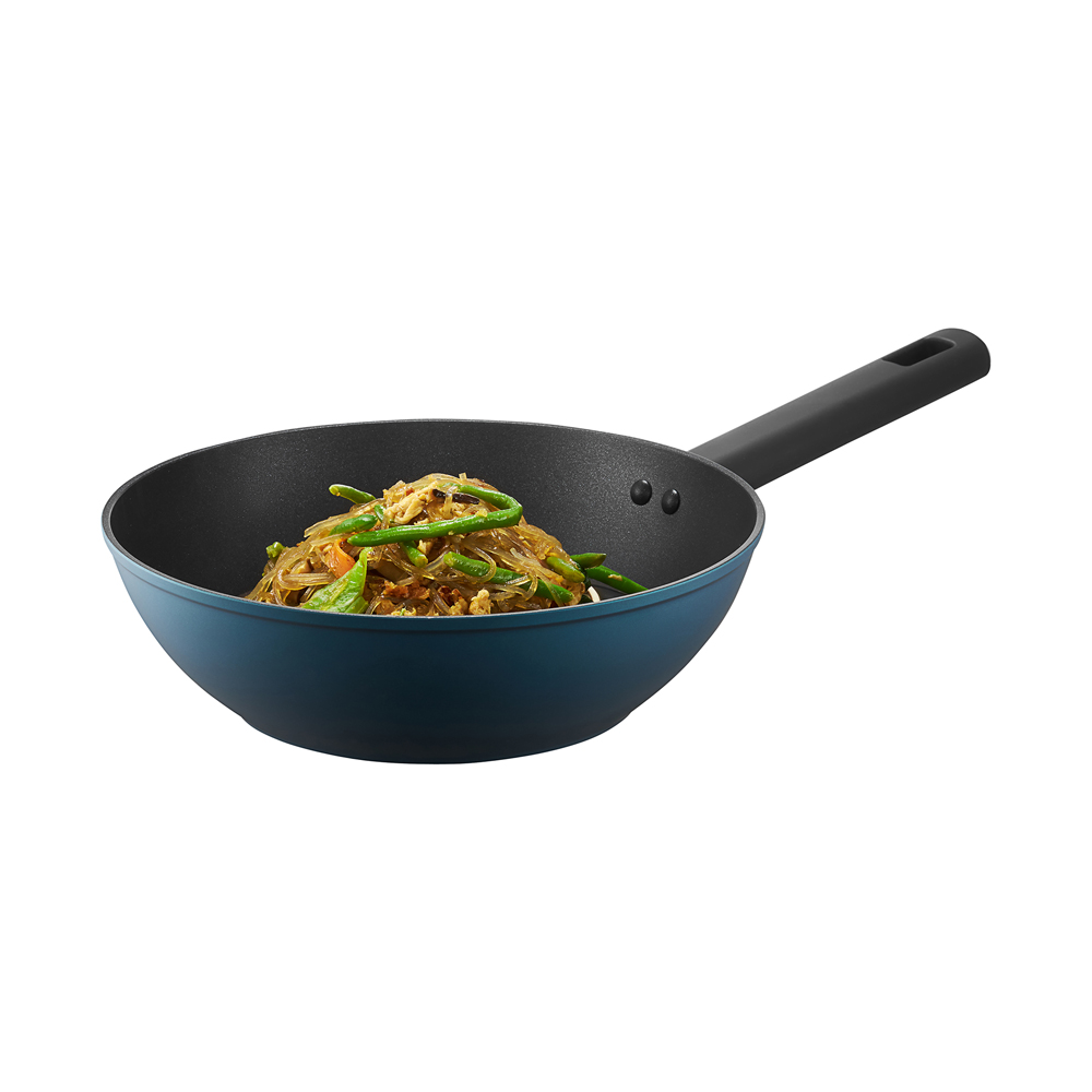 Ambition, Wok, Azzuro, 26 Cm, Qualum Basic Coating, Aluminium - Image 2