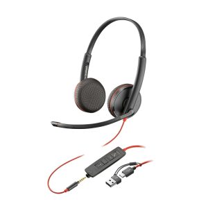 Plantronics Blackwire C3225 Headset USB-C, Black