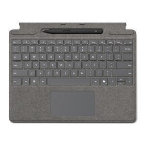 Microsoft Surface Pro 10/11 Keyboard inkl. Pen2 +Copilot Taste - Platin