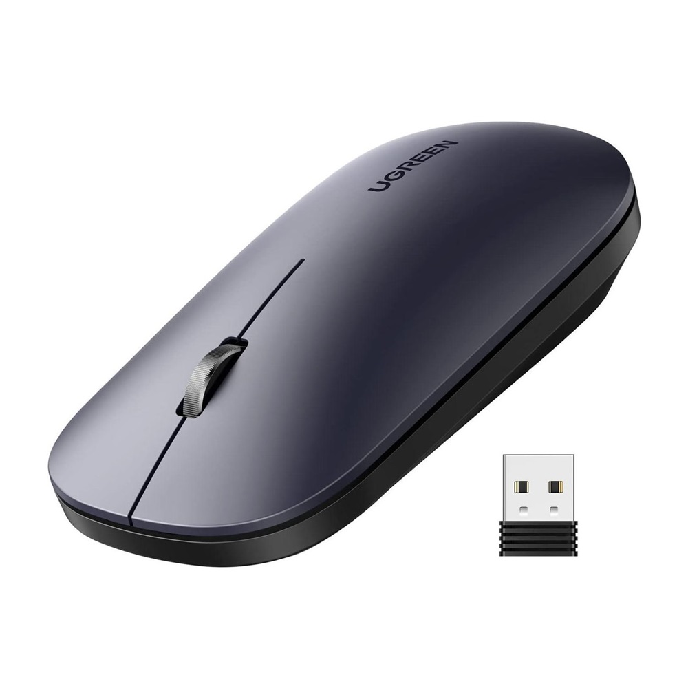 UGREEN Mouse Wireless Optical 4000dpi Slim Silent MU001, Black - Image 2