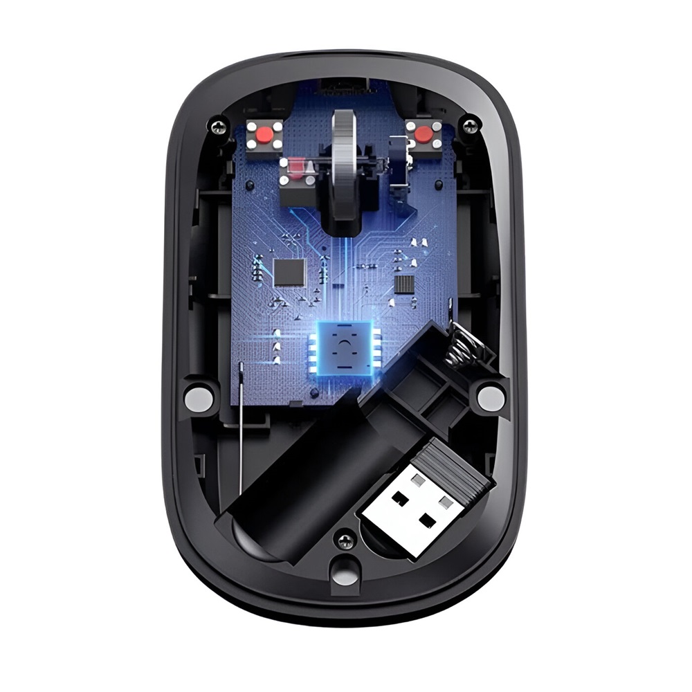 UGREEN Mouse Wireless Optical 4000dpi Slim Silent MU001, Black - Image 3