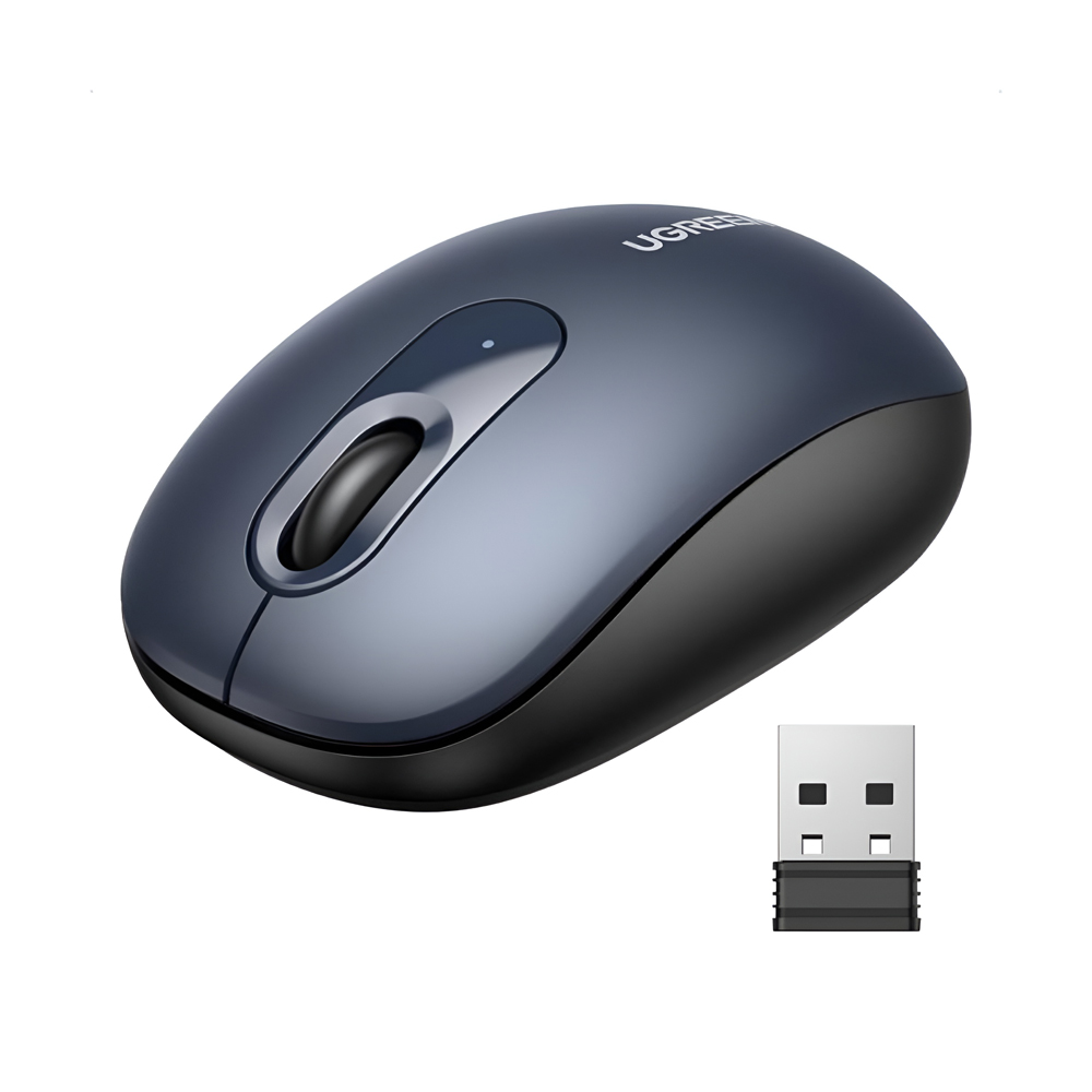 UGREEN Mouse Wireless Optical 2400dpi Silent MU105, Midnight Blue - Image 2