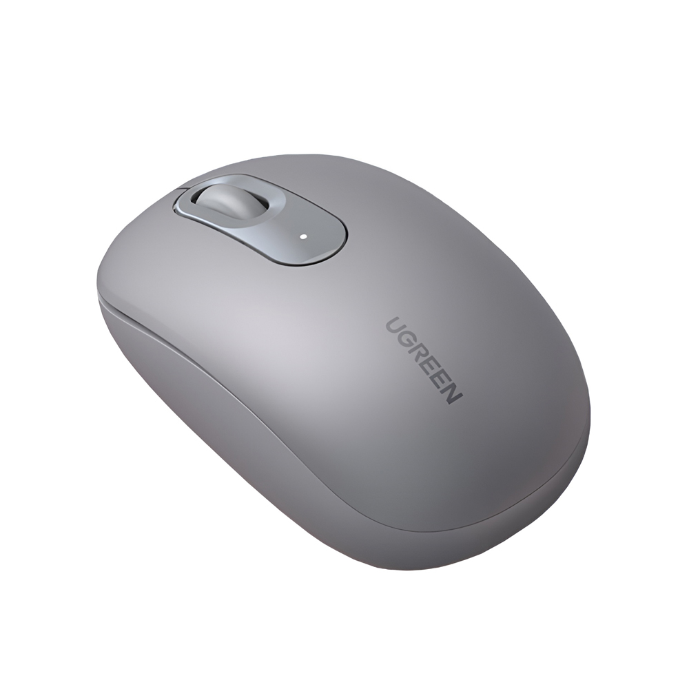 UGREEN Mouse Wireless Optical 2400dpi Silent MU105, Moonlight Gray - Image 2