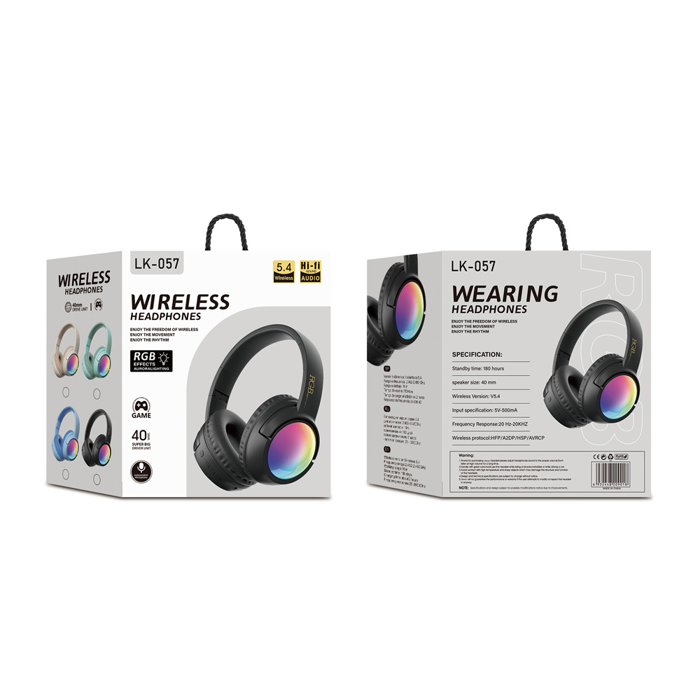 Musen Wireless Headphones on Ear LK-057, Silver - Image 2