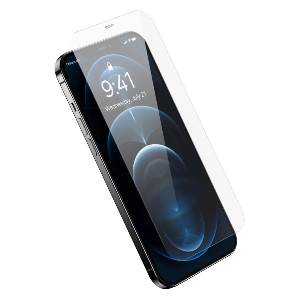 Baseus Full Cover Tempered Glass Screen Protector for Apple iPhone 12 Pro Max - Image 2