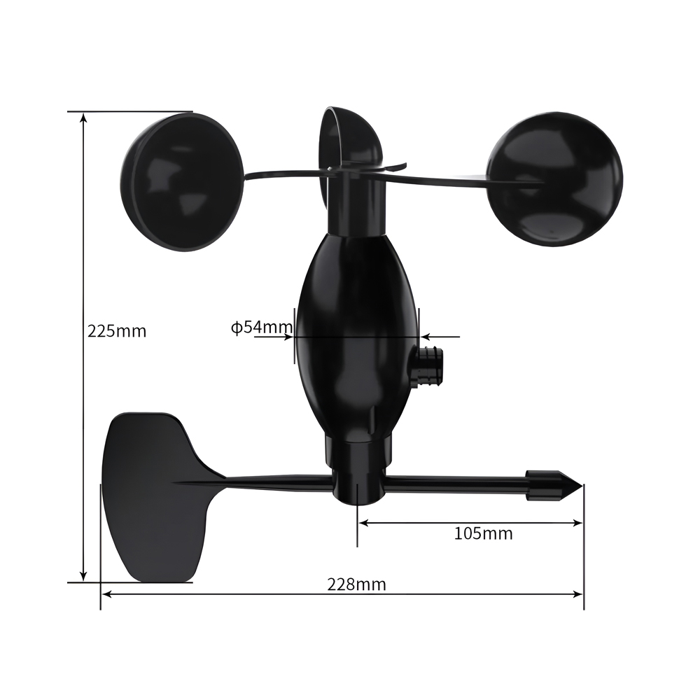 Wind Speed Direction Sensor BGT-FSX2, RS485 Modbud, 12-24V - Image 4