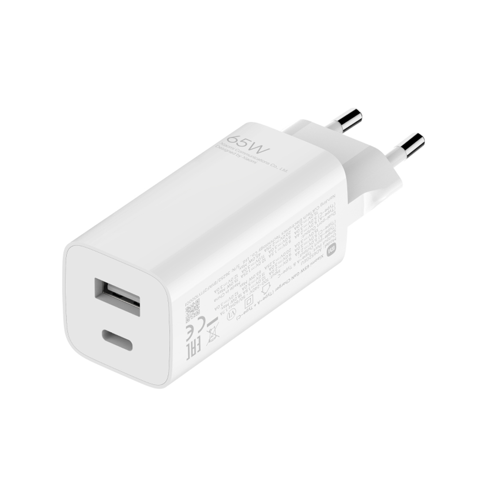Xiaomi Mi GaN Charger (Type-A + Type-C) 65W, White