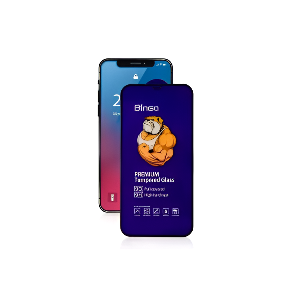Bingo Diamond Glass HD+ Full Glue iPhone 13 Pro Max, Black - Image 2