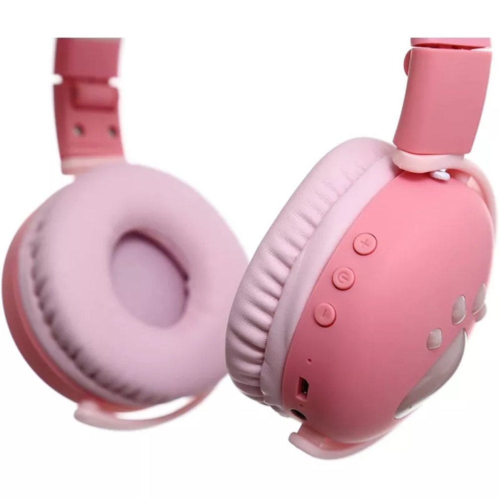 Keeka On-Ear Headphones with MIC Bluetooth BK1, Pink - Image 2