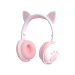 Keeka On-Ear Headphones with MIC Bluetooth BK1, White