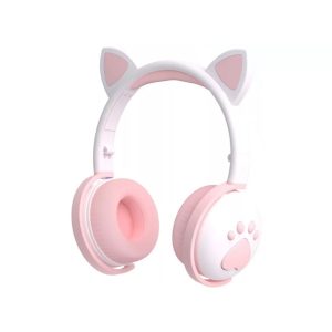 Keeka On-Ear Headphones with MIC Bluetooth BK1, White
