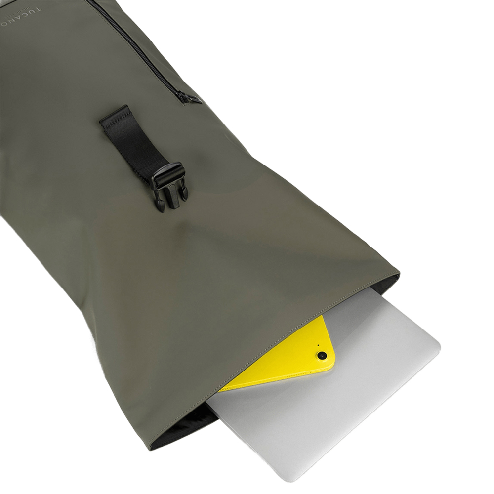 Tucano Backpack Gommo Rolltop 15.6", Military Green - Image 3