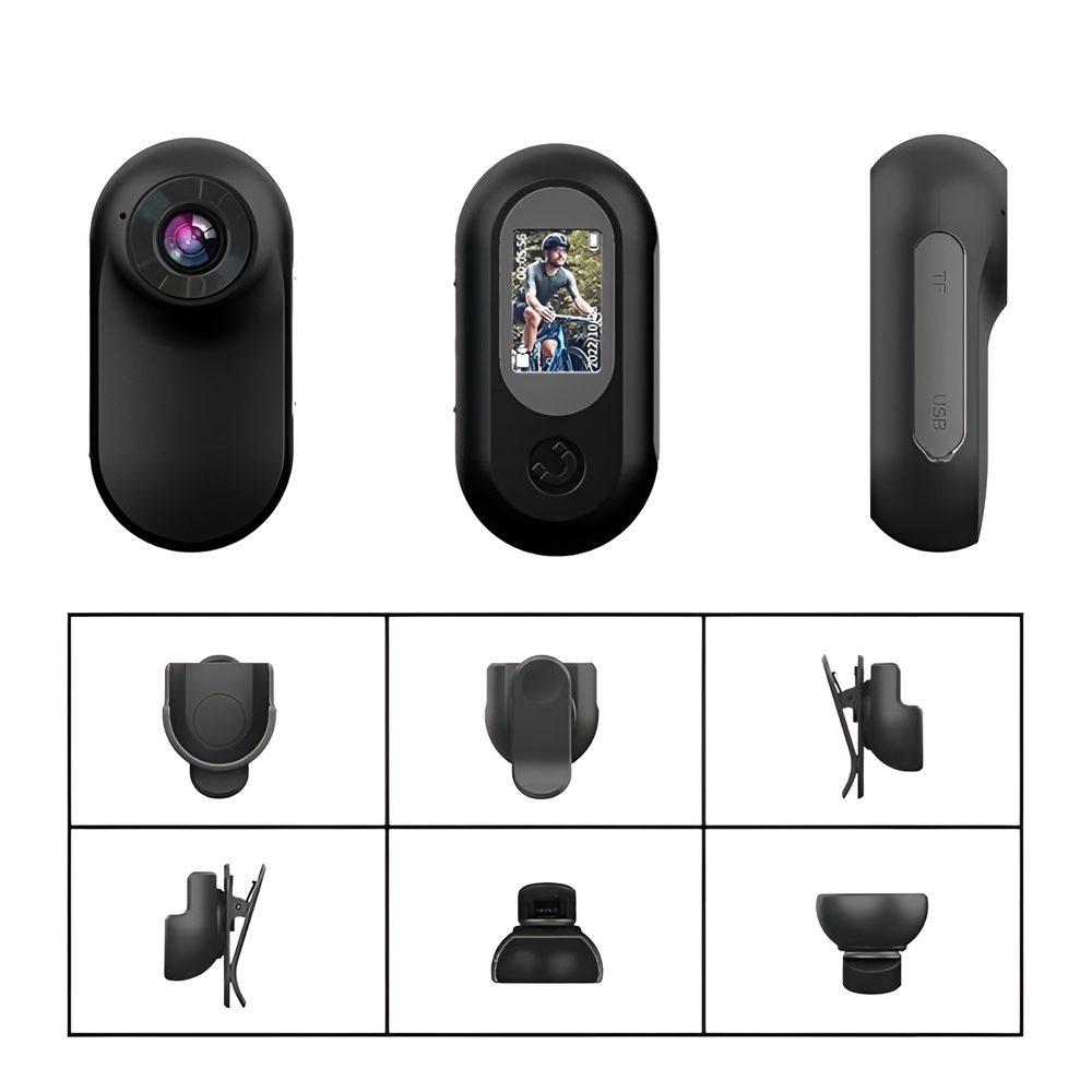 Mini Action Camera BM-CS02 Lens 1080P, Black - Image 3