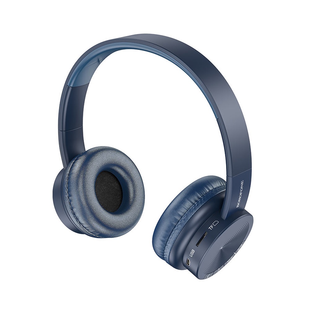 Borofone On-Ear Headphones with MIC Bluetooth BO11 Maily, Blue