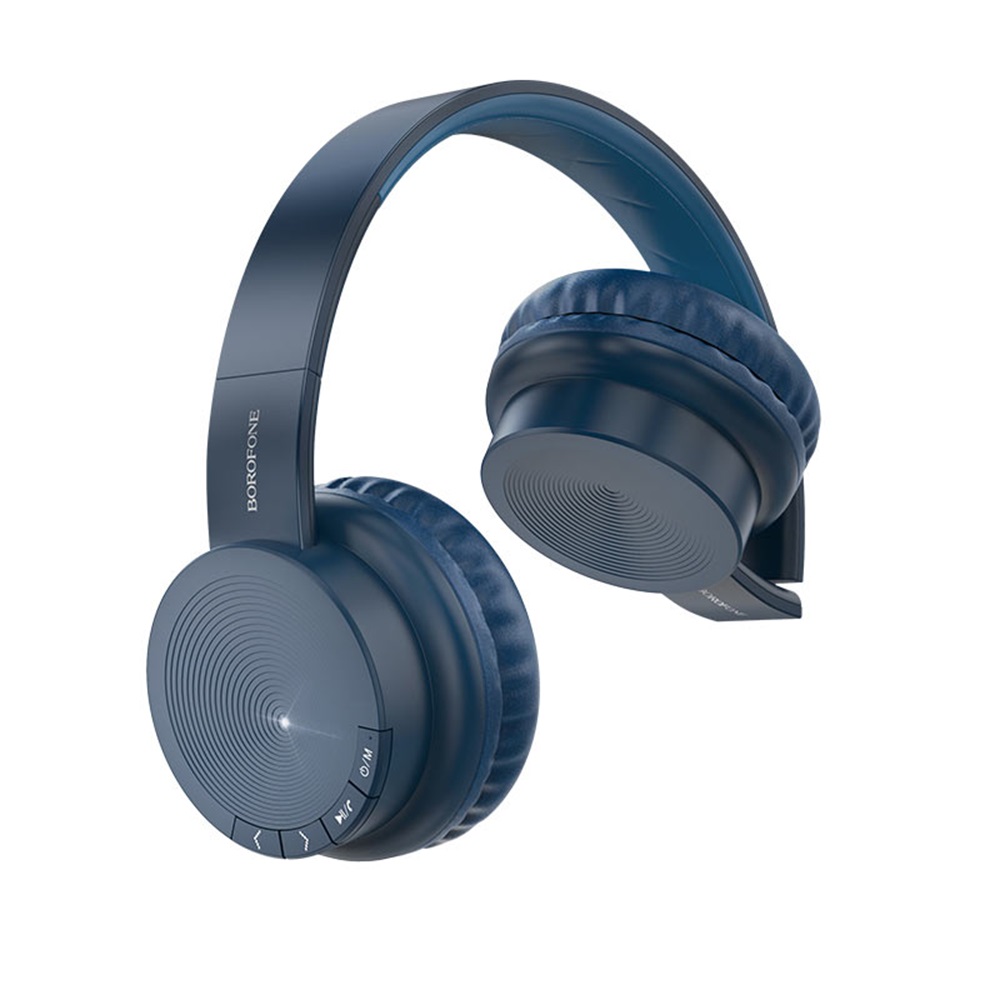 Borofone On-Ear Headphones with MIC Bluetooth BO11 Maily, Blue - Image 2