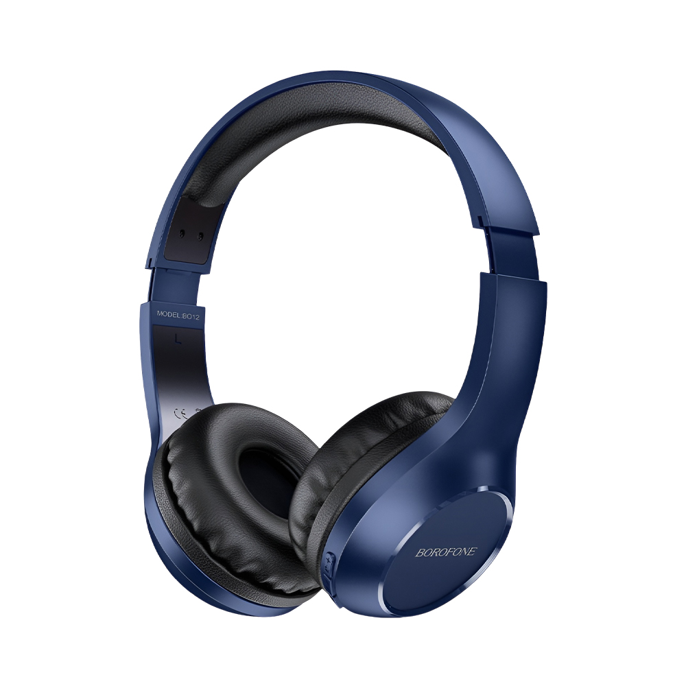 Borofone On-Ear Headphones with MIC Bluetooth BO12, Blue