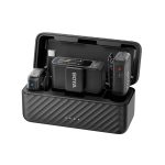 Boya Wireless Microphone 3-in-1 with Onboard Recording (BOYAMIC V2), 3 Audio Adapter, Lavaier Included, Black