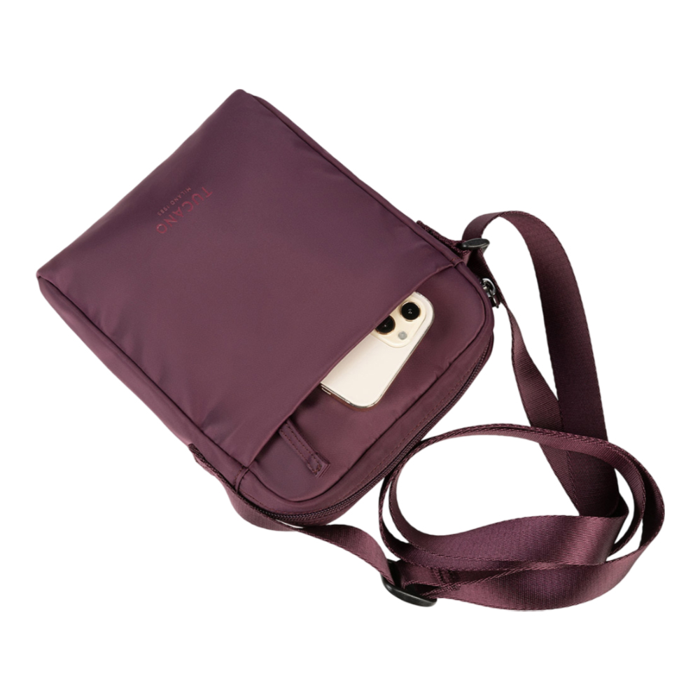 Tucano Shoulder Vertical Bag Spillo, Dark Purple - Image 3