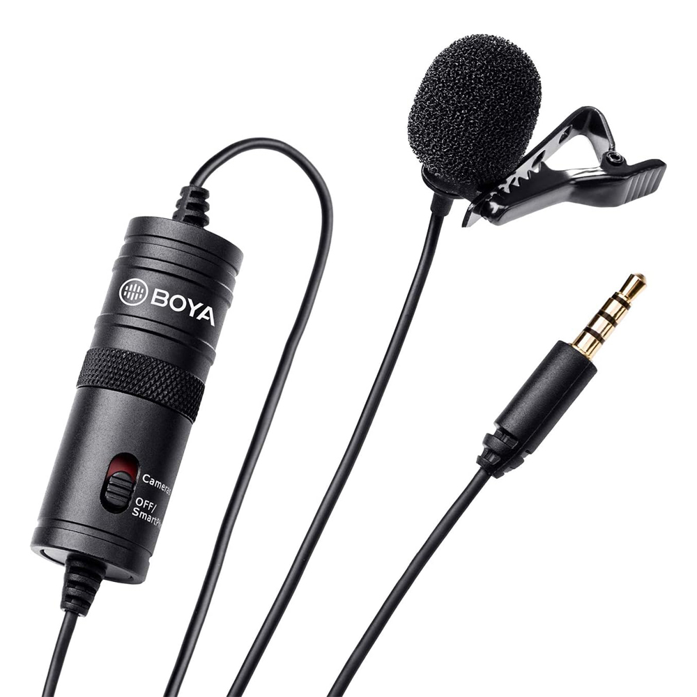 Boya Wired Lavalier BY-M1 3.5 Jack, Black