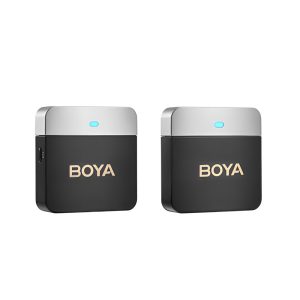 Boya Wireless Microphone 2.4GHz Dual-Channel System (BY-M1V1) 3.5mm Jack, Black