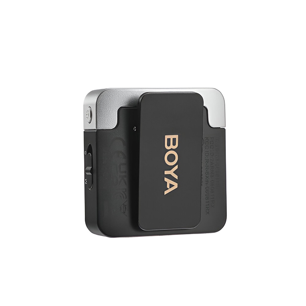 Boya Wireless Microphone 2.4GHz Dual-Channel System (BY-M1V1) 3.5mm Jack, Black - Image 2