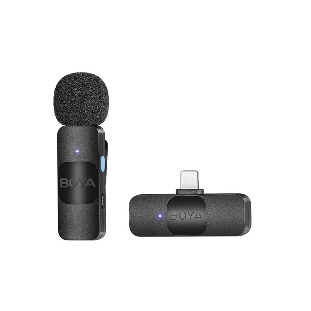 Boya Wireless Microphone Ultracompact 2.4GHz System (BY-V1) Lightning Jack, Black - Image 2