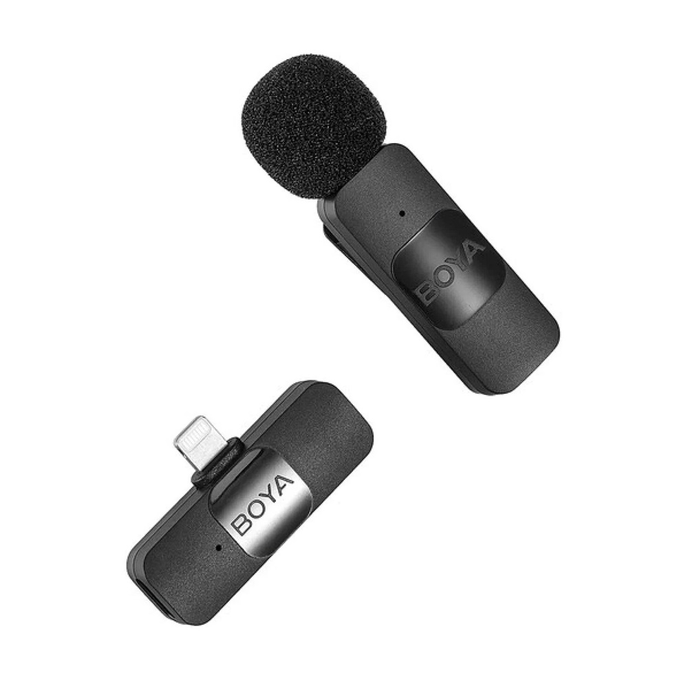 Boya Wireless Microphone Ultracompact 2.4GHz System (BY-V1) Lightning Jack, Black - Image 3