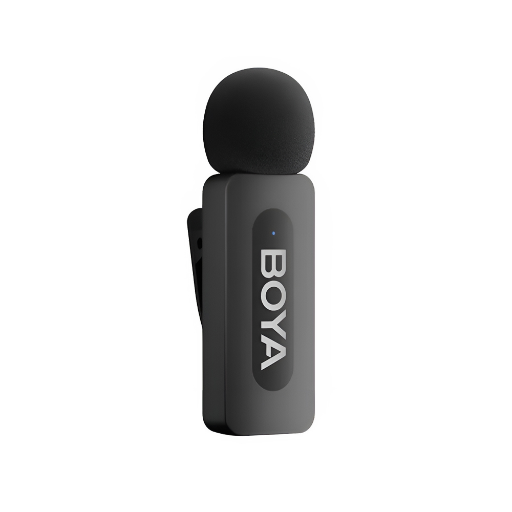 Boya Wireless Microphone Combo 3 in1 3 2TX+2RX+1 charging case(USB-C+Lightning plug), Black - Image 2