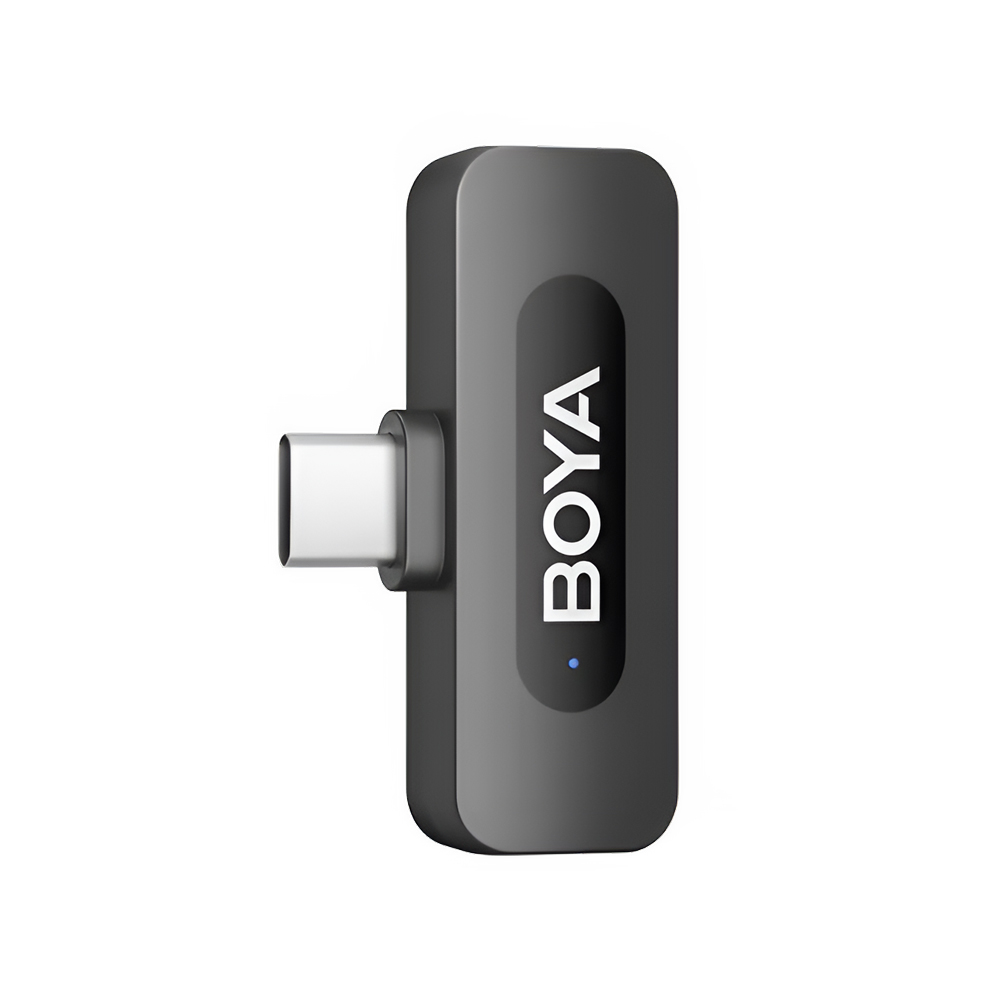 Boya Wireless Microphone Combo 3 in1 3 2TX+2RX+1 charging case(USB-C+Lightning plug), Black - Image 3