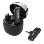 Boya Wireless Microphone 2.4GHz Dual-Channel System with Charging Case (BY-WM3T-U2), 3,0 Jack, Black