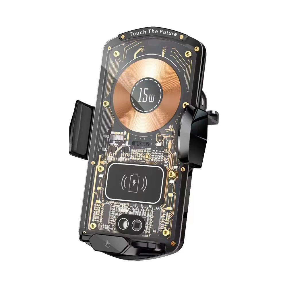 Car Holder Wireless Automatic 15W C10, Black