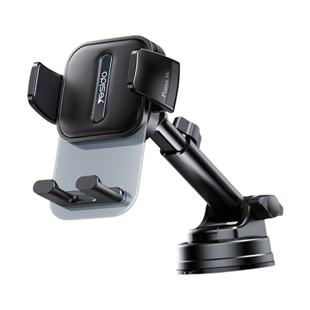 Yesido Car Holder Suction Cup Gravity + 360 Rotated Base, Black